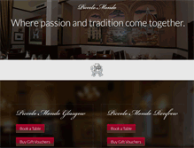 Tablet Screenshot of piccolomondo.co.uk
